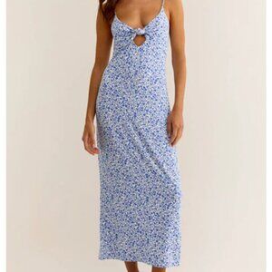 NWT Z Supply Carita Cocos Midi Dress Blue